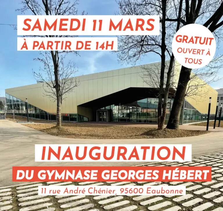 Affiche inauguration du gymnase Hébert